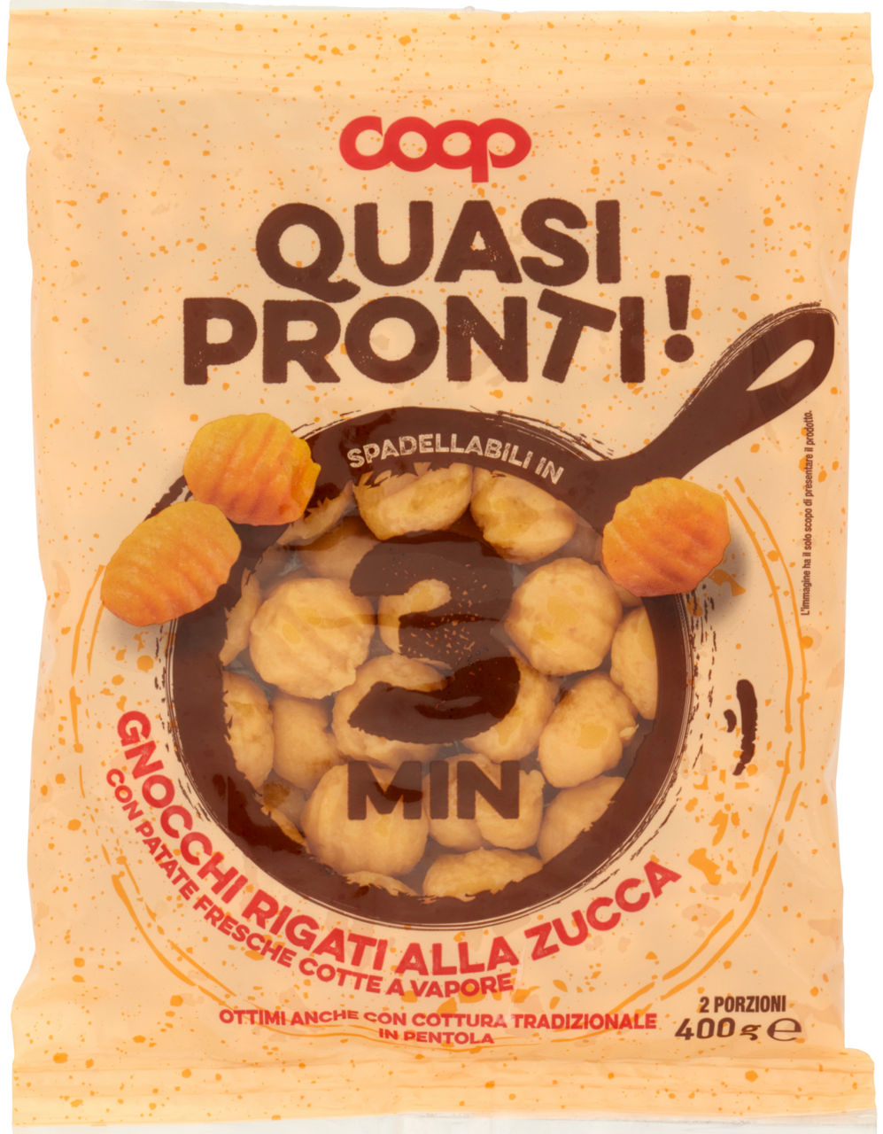 Gnocchi freschi di patate rigati alla zucca 400 gr