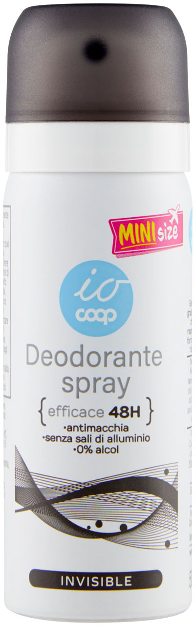 Deodorante spray 48h invisible minisize io coop ml 50