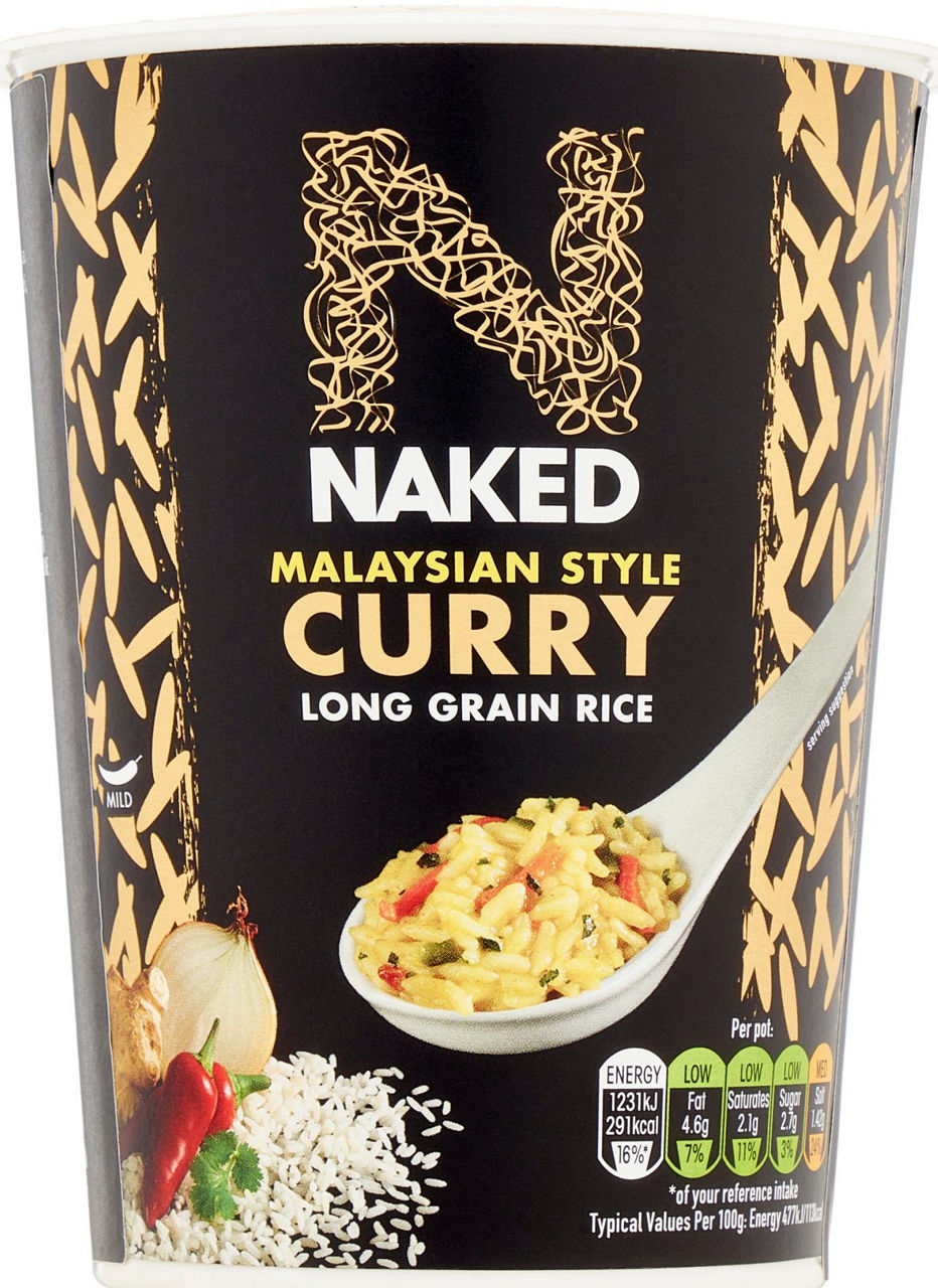 Rice malaysian style curry naked g78