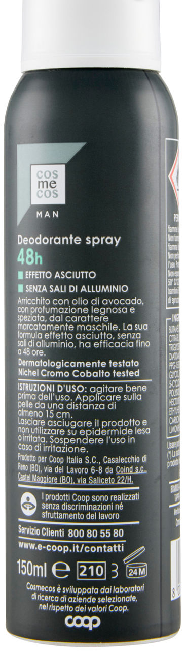 DEODORANTE SPRAY 48H COSMECOS MAN COOP ML 150 - Immagine 31