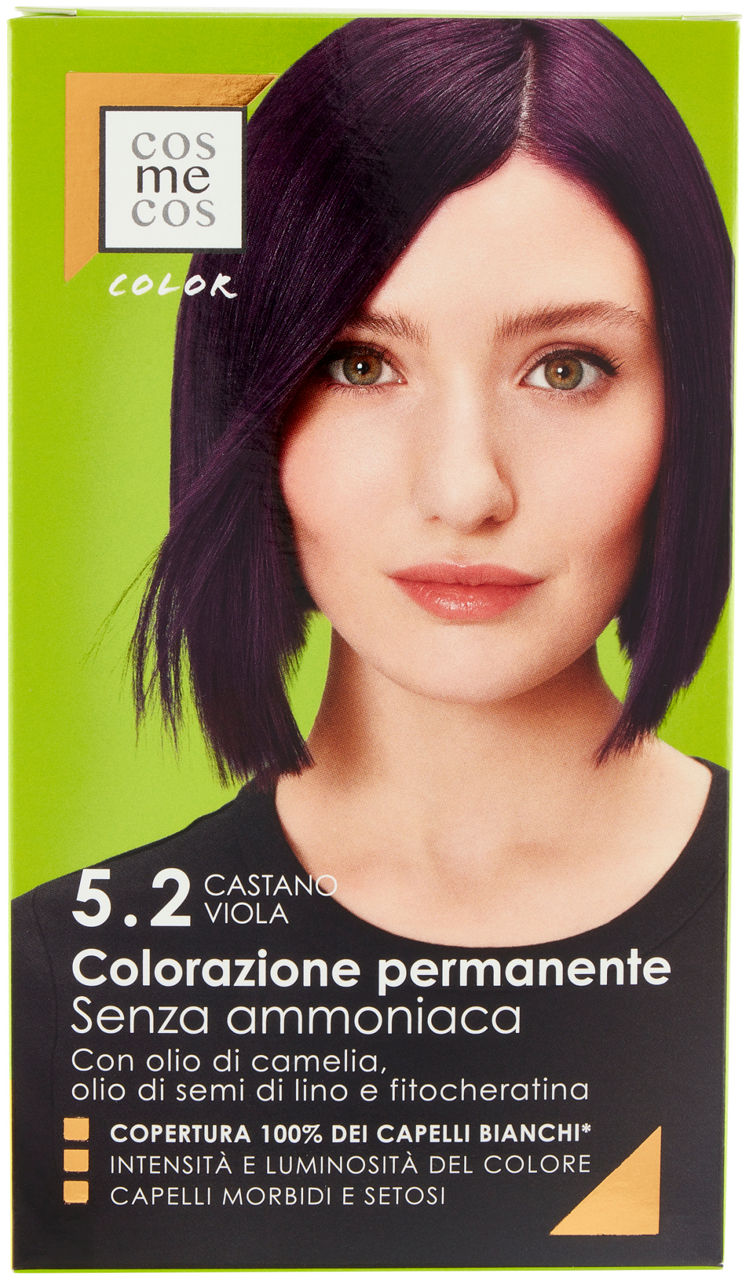 Colorazione permanente 5.2 castano viola cosmecos color coop pz.1