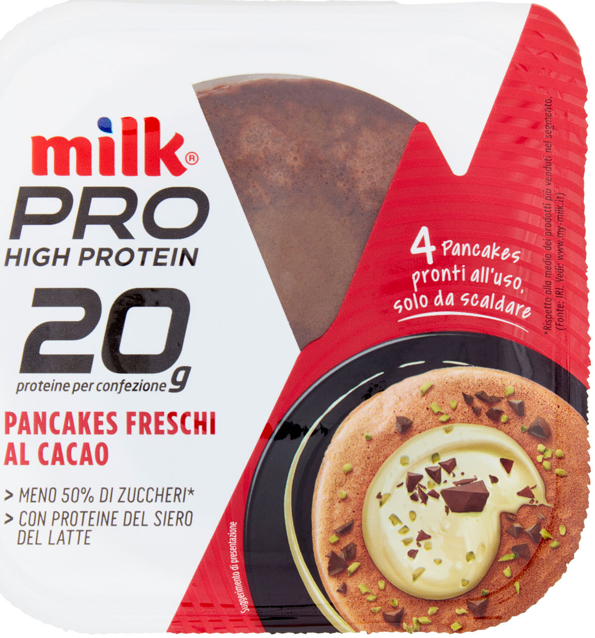 Milk pro high protein pancakes cioccolato g 160