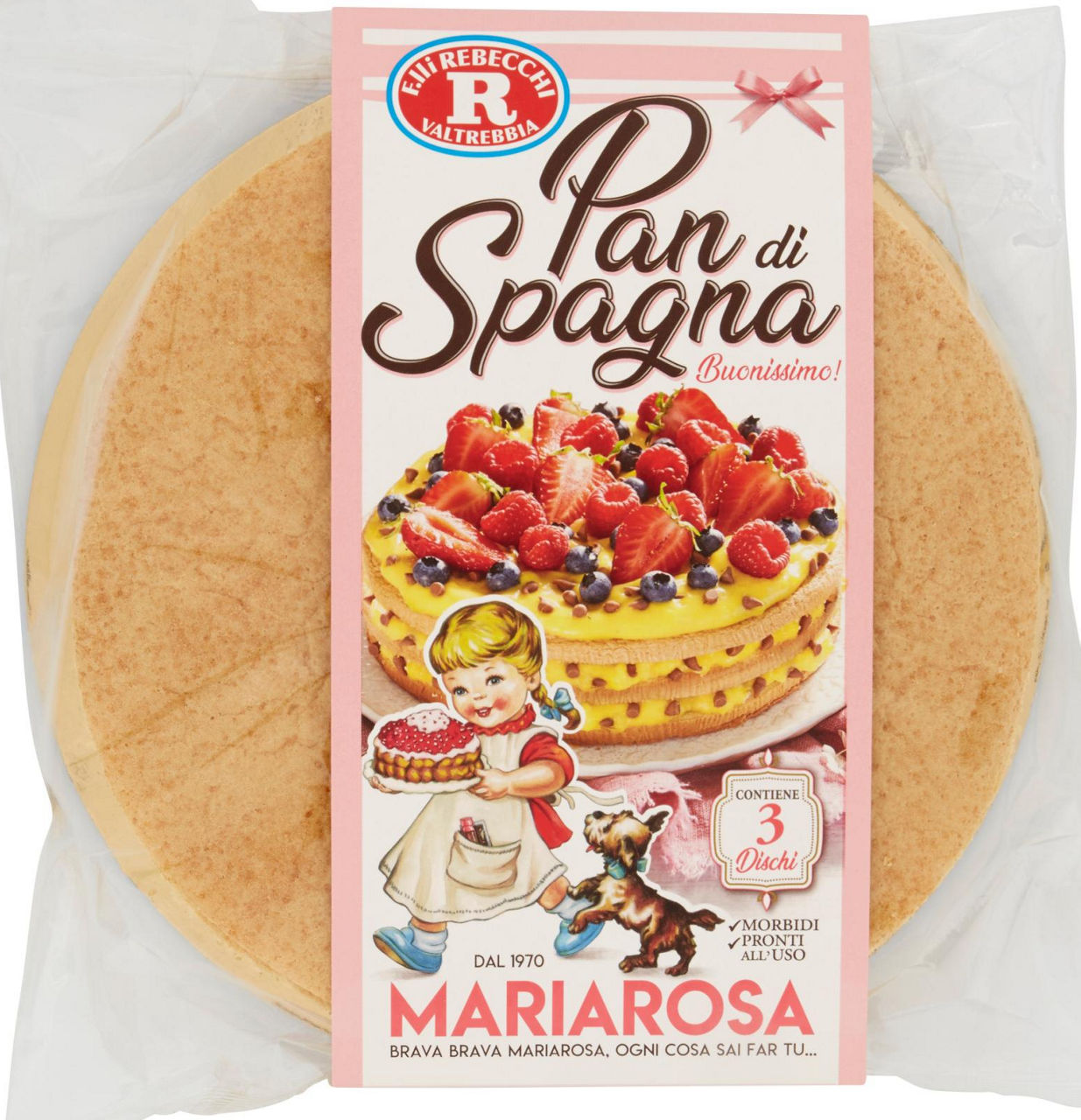 Dischi di pan spagna  rebecchi busta g 300