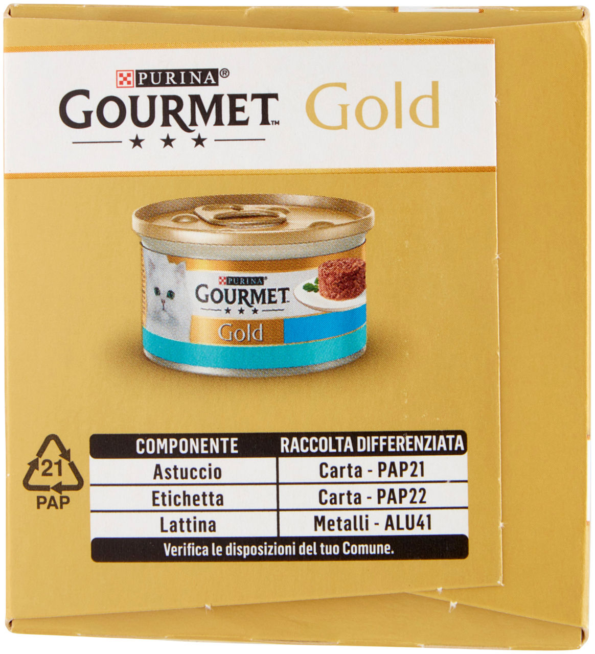 UMIDO GATTO GOURMET GOLD G85X4 - TORTINI TONNO&SALMONE - Immagine 11