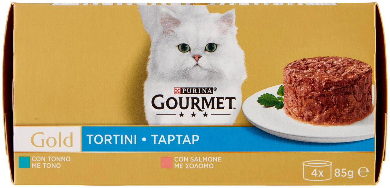 UMIDO GATTO GOURMET GOLD G85X4 - TORTINI TONNO&SALMONE - Immagine 41