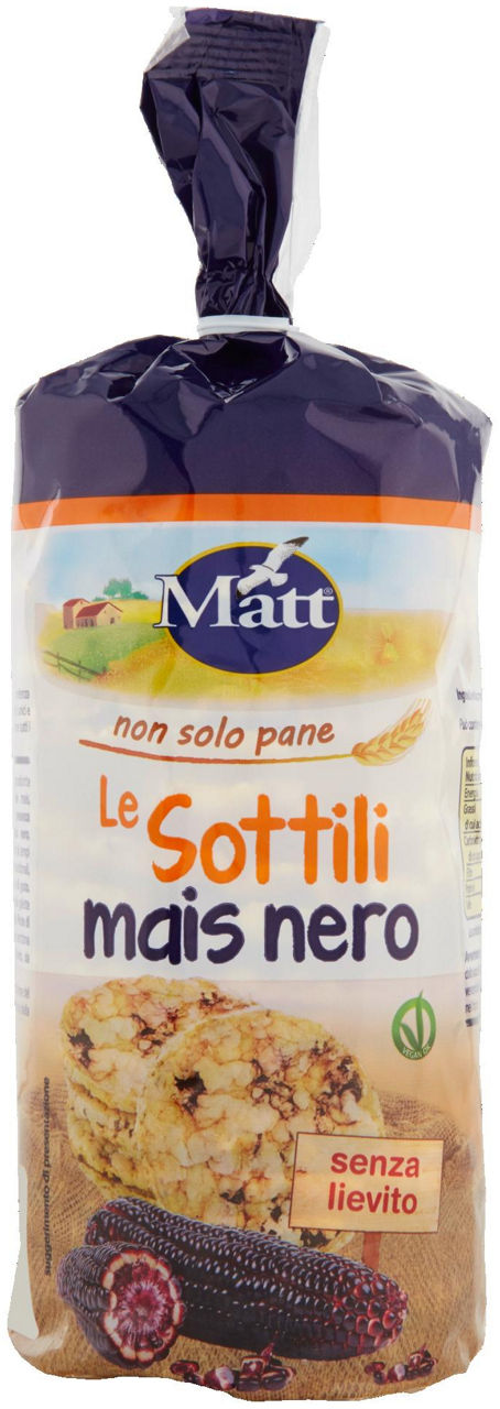 Gallette bio le sottili di mais nero matt sacchetto g150