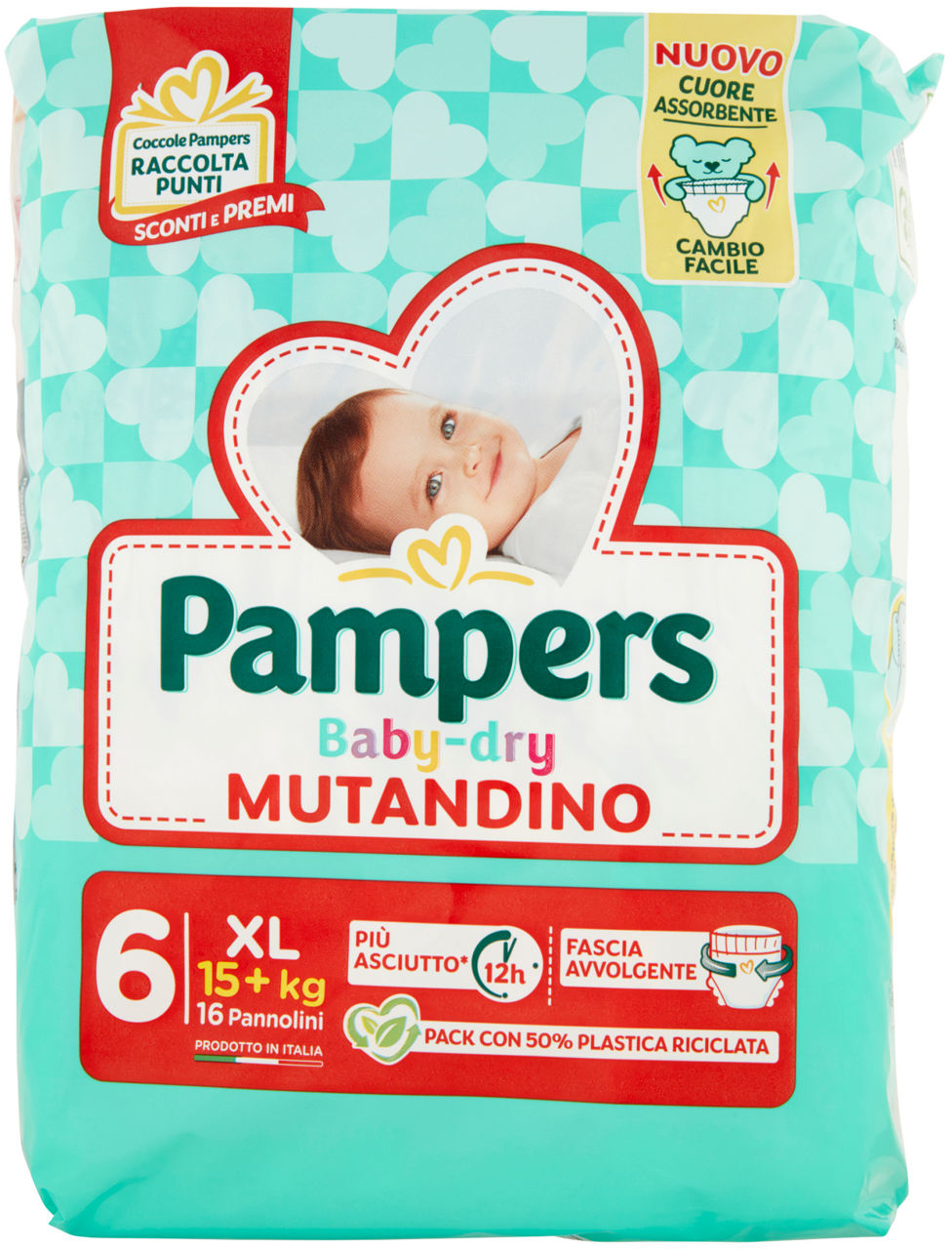 Mutandino pampers baby dry xl pz.16