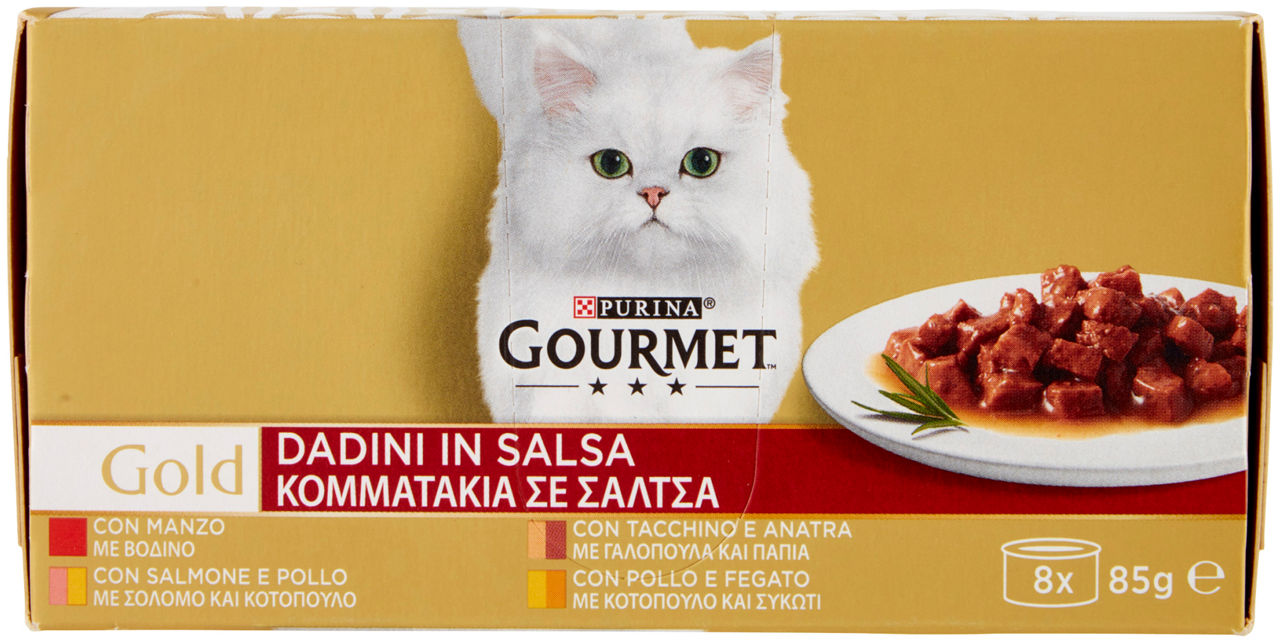 UMIDO GATTO GOURMET GOLD 8X85G - DADINI CARNI - Immagine 41