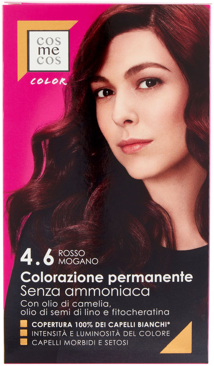 Colorazione per capelli permanente 4.6 rosso mogano 1 pz