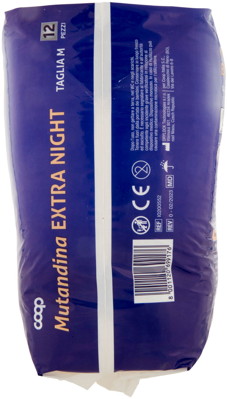 MUTANDINA PER INCONTINENZA EXTRA NIGHT COOP TG.M PZ.12 - Immagine 31