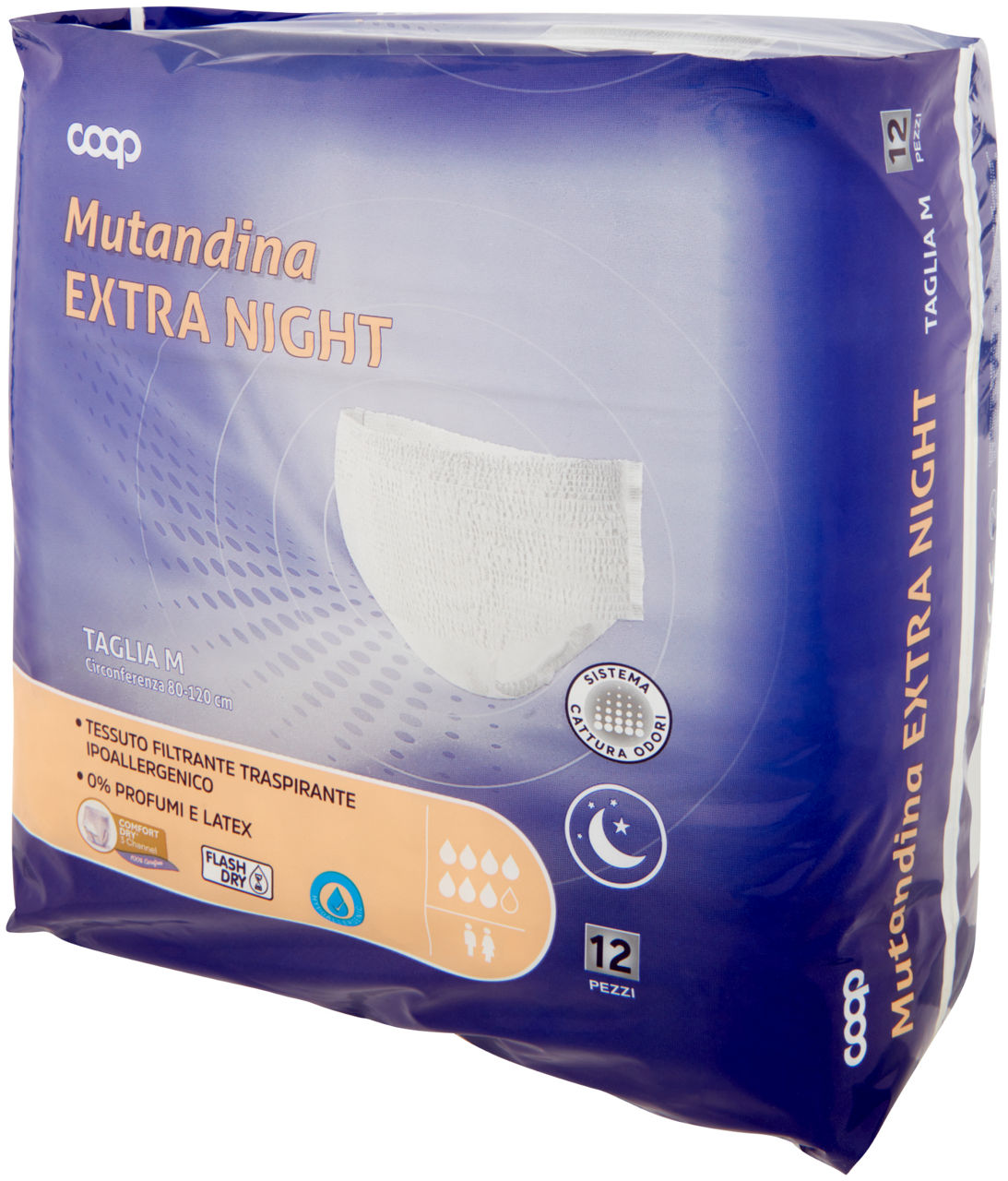 MUTANDINA PER INCONTINENZA EXTRA NIGHT COOP TG.M PZ.12 - Immagine 61