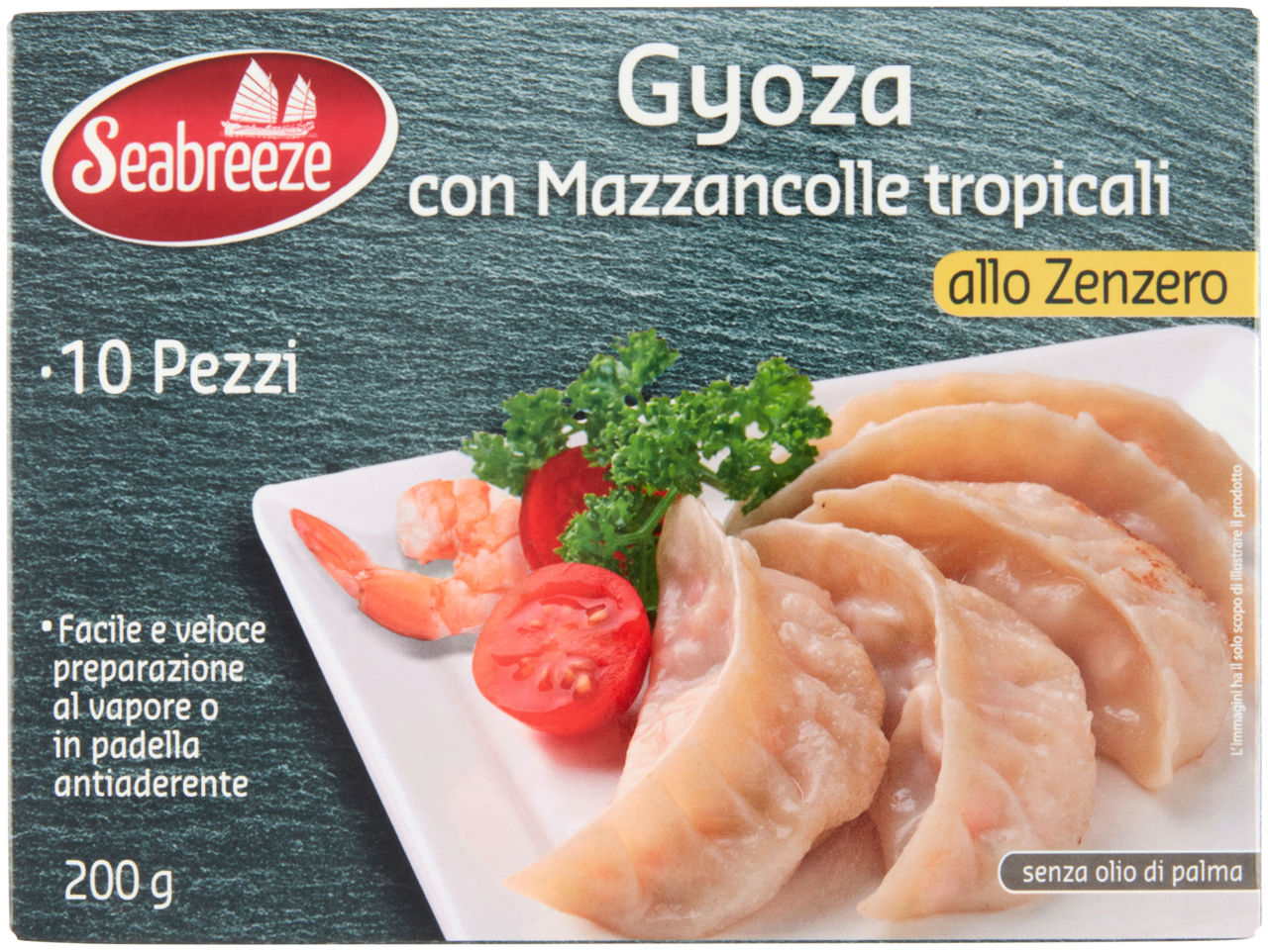Gyoza con mazzancolle tropicali allo zenzero surgelati g 200