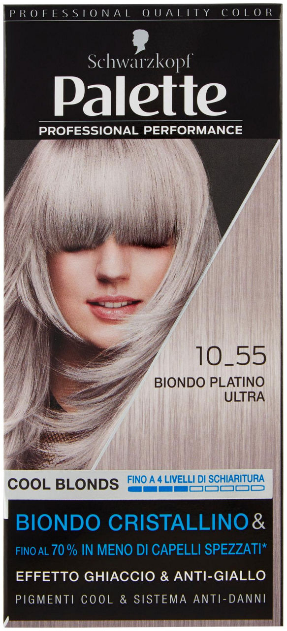 COLORAZIONE PERMANENTE SCHWARZKOPF PALETTE 10-55 COOL BLONDS PZ 1 - Immagine 01