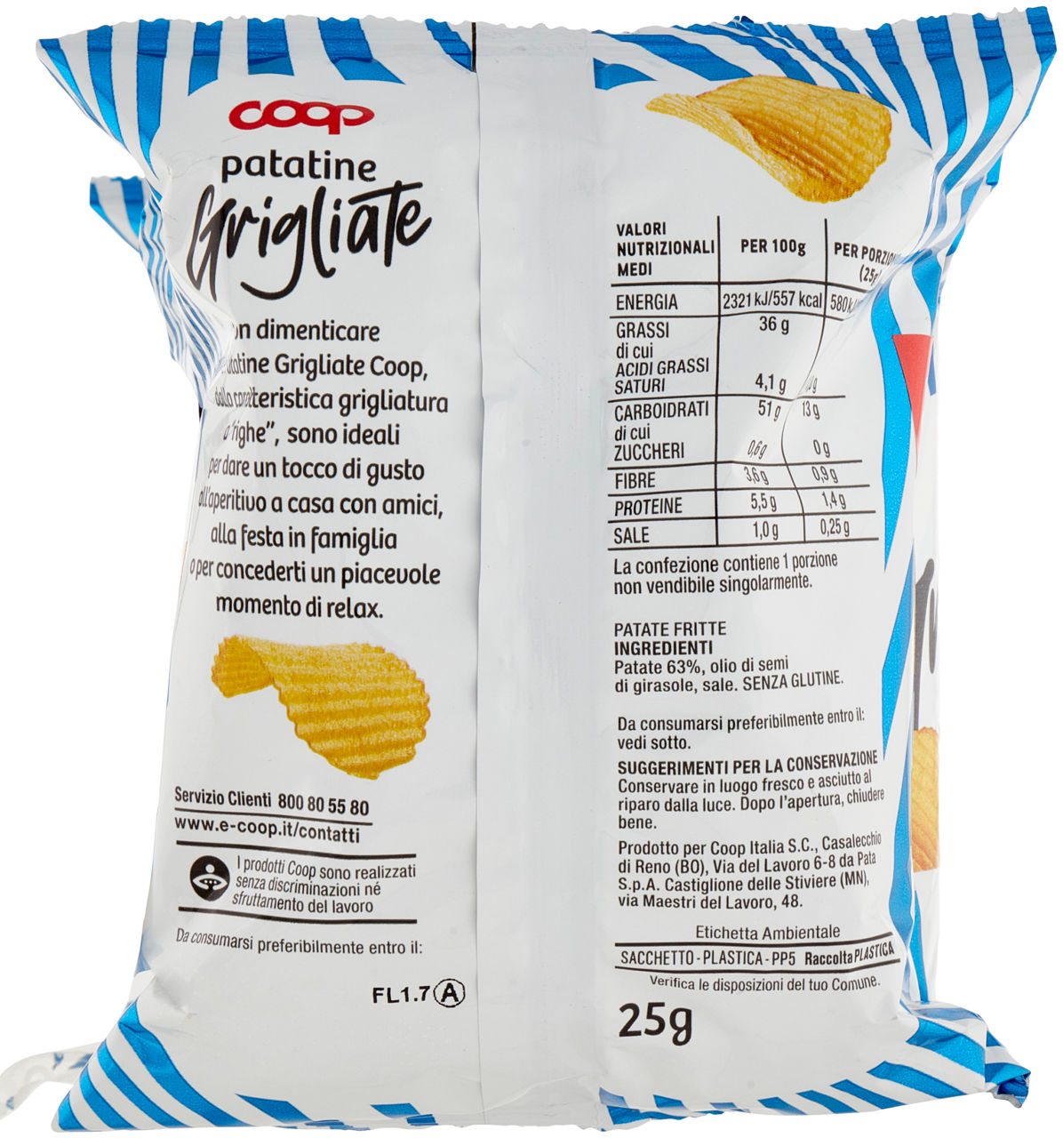 PATATINE GRIGLIATE MULTIPACK COOPG25X6 - Immagine 21