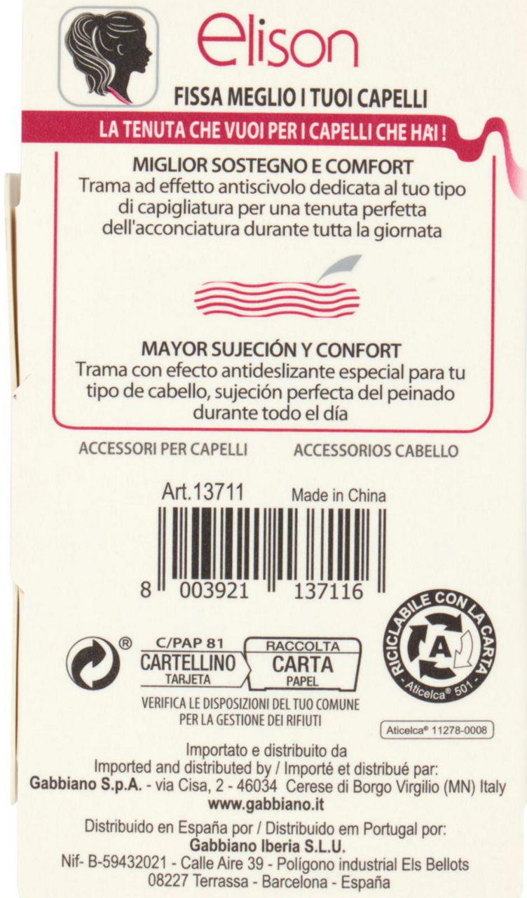 ELASTICI ELISON HF CAPELLI NORMALI PZ 4 - Immagine 21