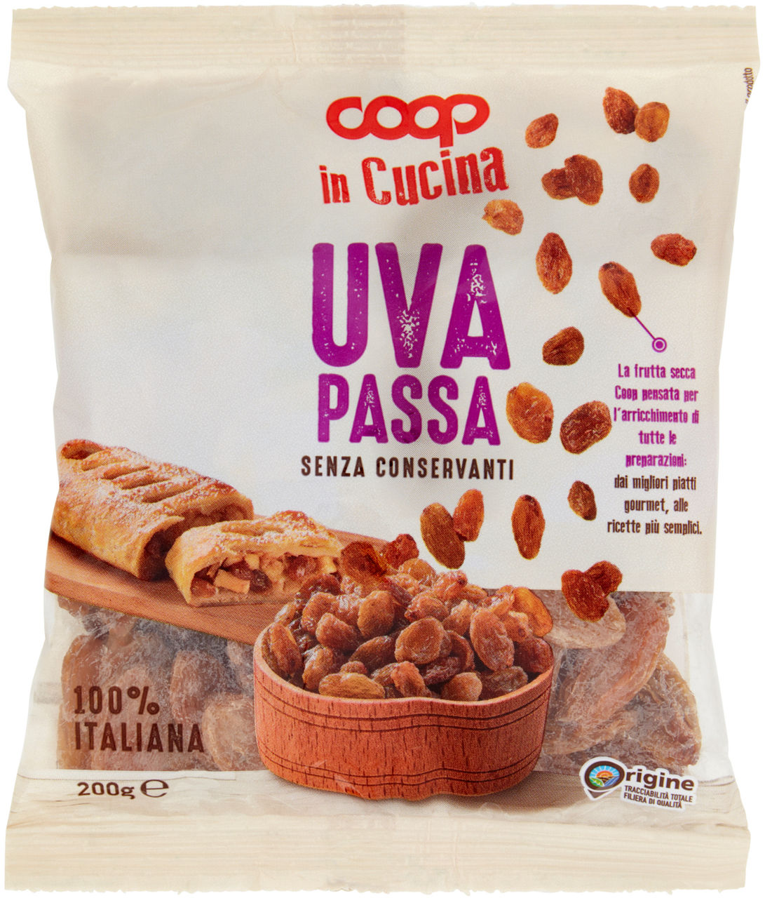 Uva passa italiana in cucina coop bs g 200