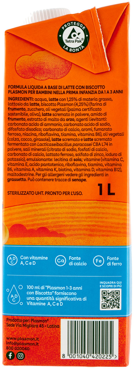 LATTE LIQUIDO CON BISCOTTO 12-36 PLASMON L1 - Immagine 31