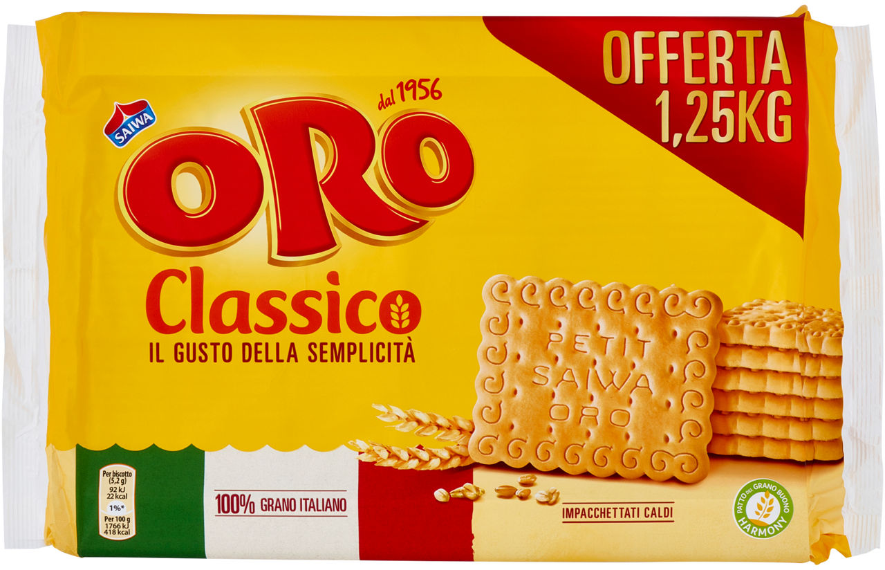 Biscotti oro saiwa classici 1250 gr - Immagine 01