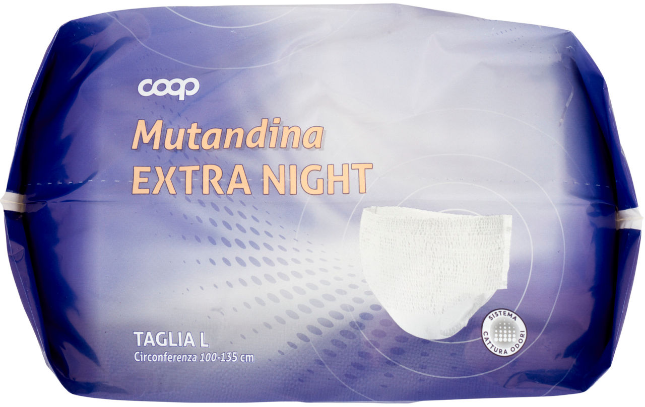 MUTANDINA PER INCONTINENZA EXTRA NIGHT COOP TG.L PZ.12 - Immagine 41