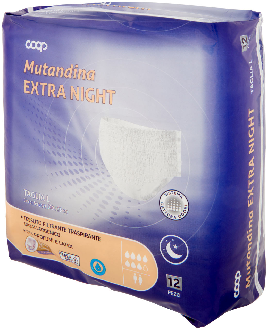 MUTANDINA PER INCONTINENZA EXTRA NIGHT COOP TG.L PZ.12 - Immagine 61