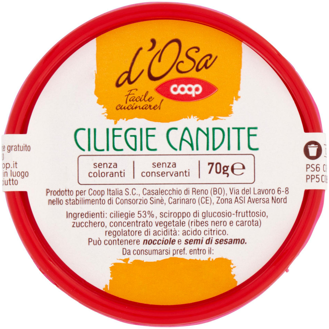 CILIEGIE CANDITE D'OSA COOP BAR G 70 - Immagine 11