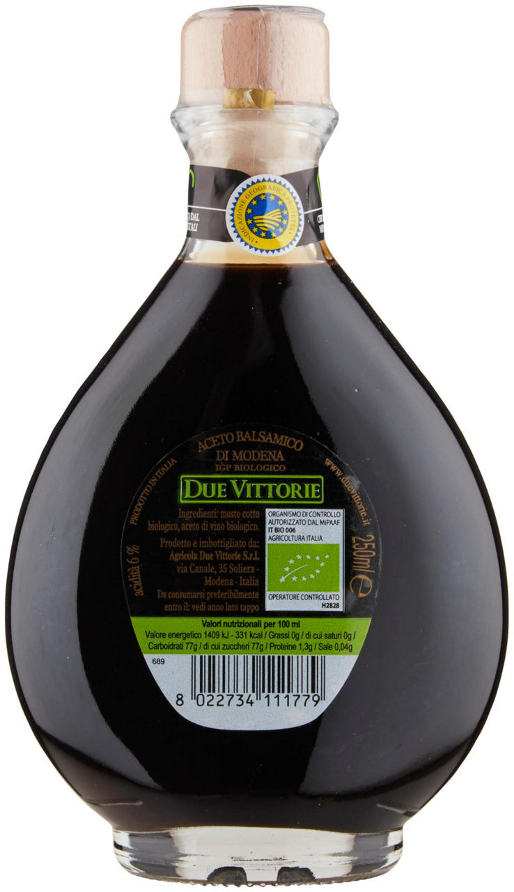 Aceto balsamico di modena igp biologico 250 ml - Immagine 21