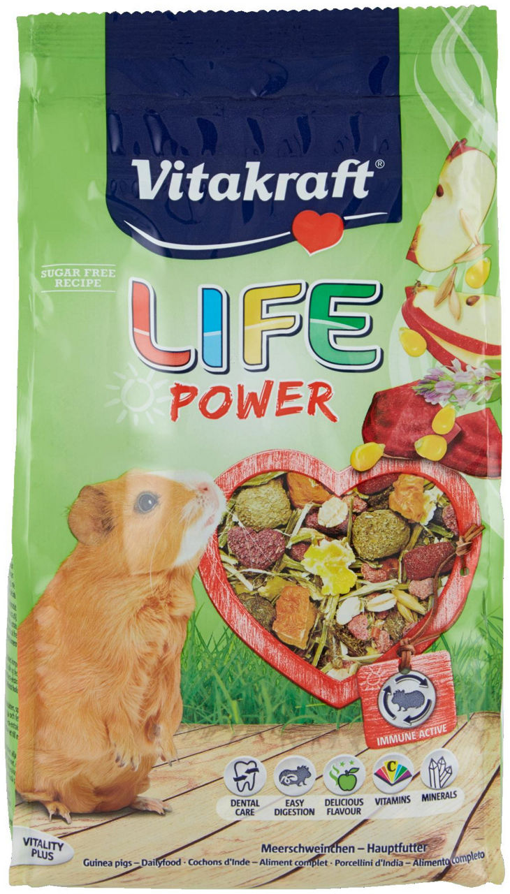 Life power per porcellini d'india vitakraft 600g