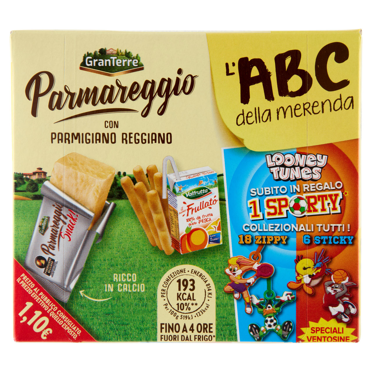 Merenda salata grissini parmigiano e frullato di frutta 157 gr - Immagine 11