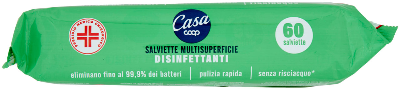 SALVIETTE DISINFETTANTI MULTISUPERFICIE COOP CASA PZ.60 - Immagine 51