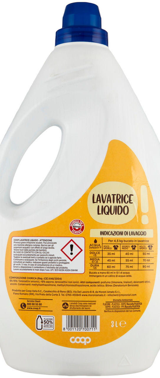 DETERSIVO LAVATRICE LIQUIDO COOP CLASSICO 54LAV L 3 - 2