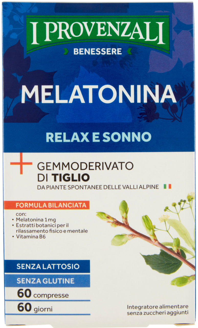 Integratore melatonina 60 compresse i provenzali