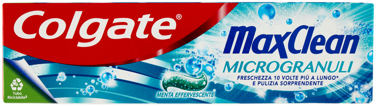 Dentifricio colgate max clean microgranuli ml 75