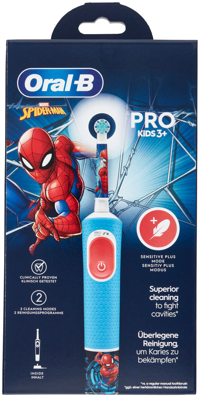 Spazzolino oral-b  vitality pro kids spiderman pz 1