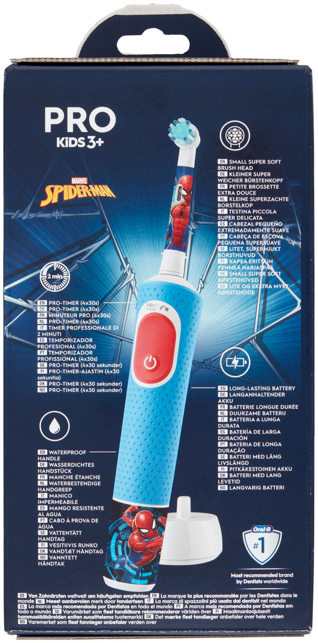 SPAZZOLINO ORAL-B  VITALITY PRO KIDS SPIDERMAN PZ 1 - Immagine 21