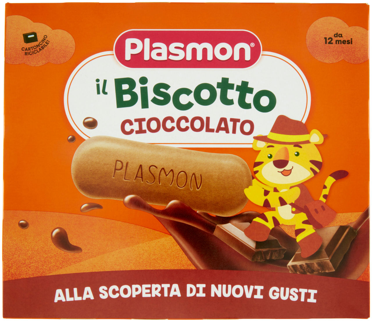 Biscotto ai gusti cacao plasmon g320