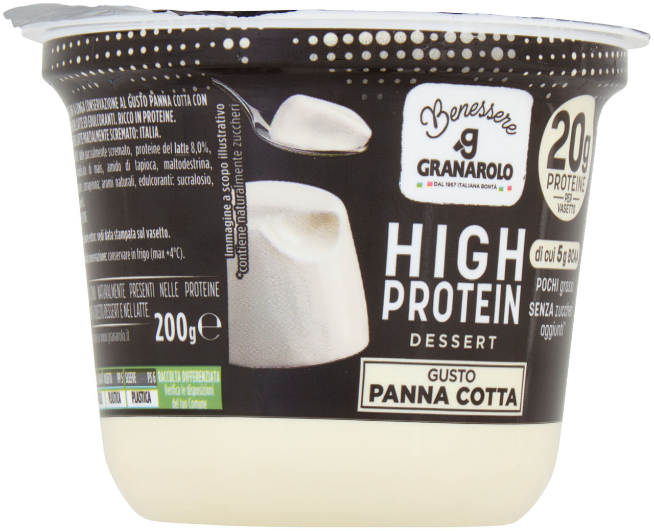 DESSERT HIGH PROTEIN PANNA COTTA GRANAROLO BENESSERE G 200 - Immagine 51