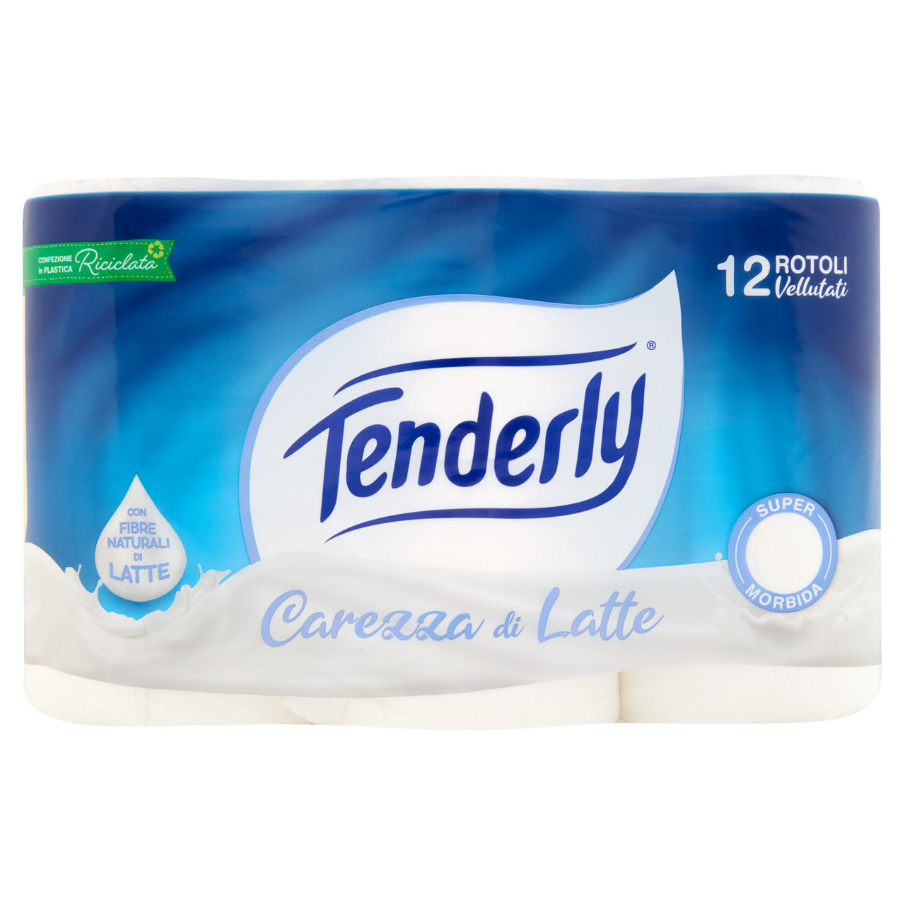 Carta igienica carezza di latte 12 rotoli - Immagine 01