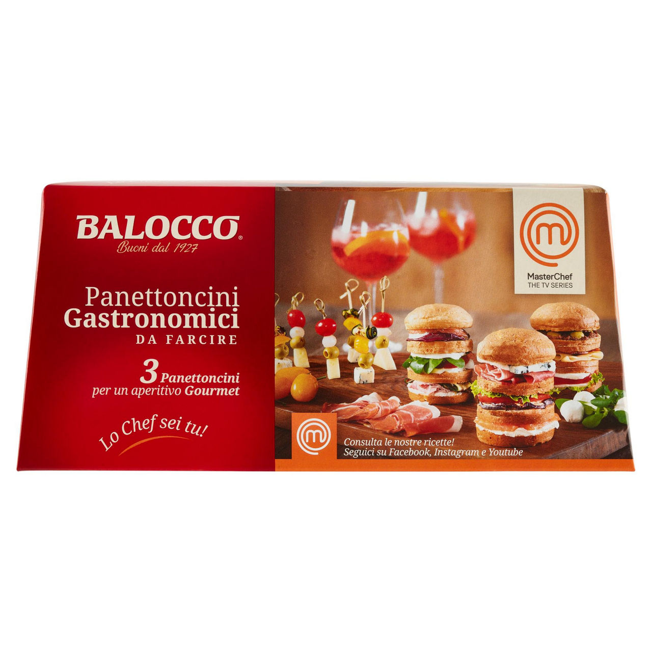 MINI PANETTONE GASTRONOMICO MASTERCHEF BALOCCO (80X3) G 240 - Immagine 01