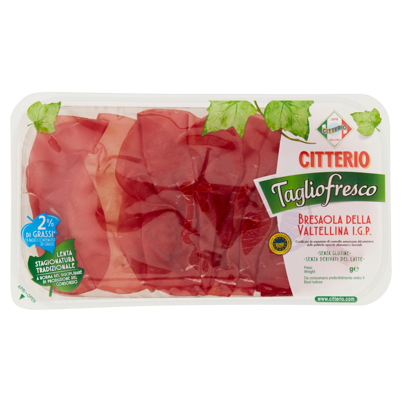 Bresaola della valtellina igp affettata 70 gr