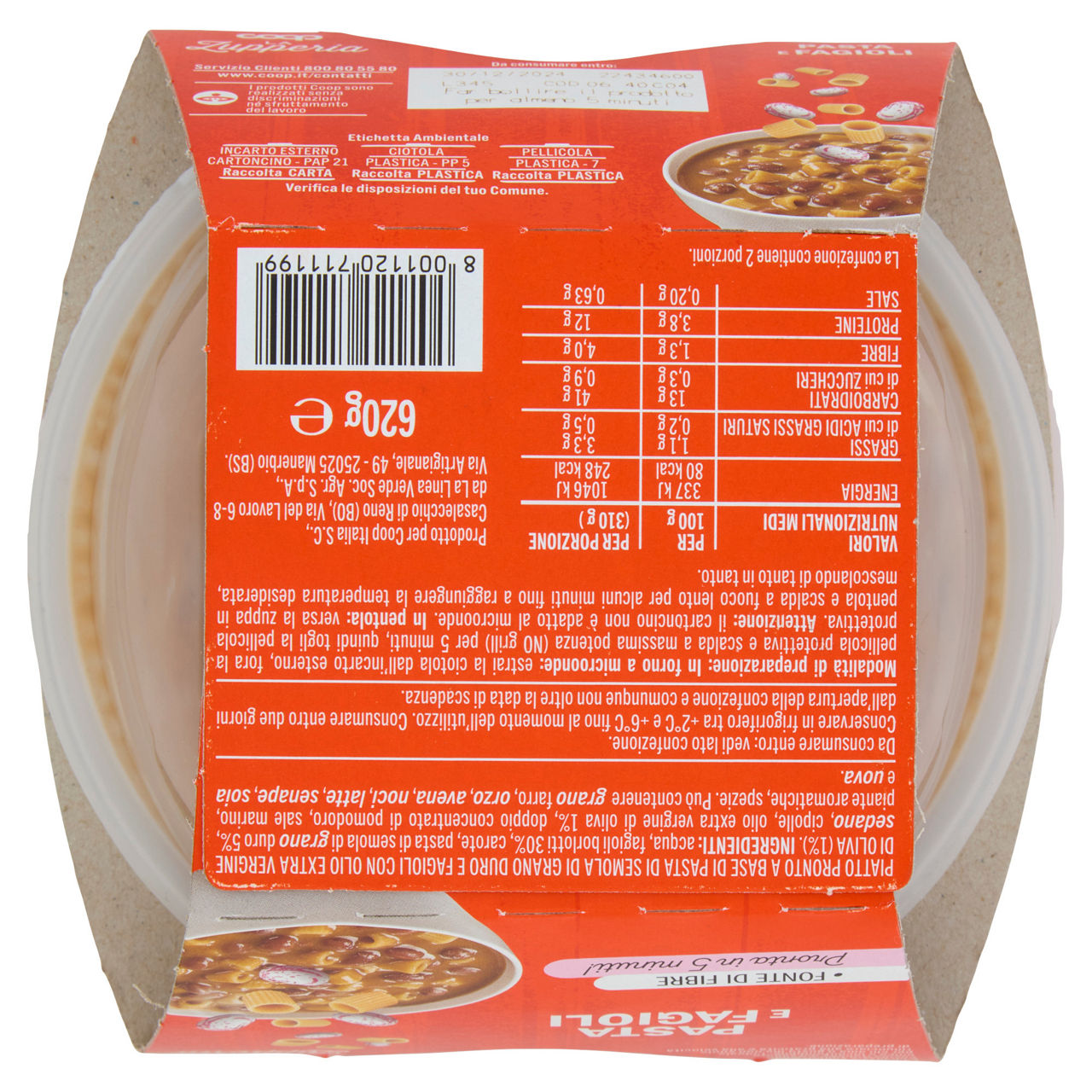 Zuppa di pasta e fagioli 620 gr - Immagine 21