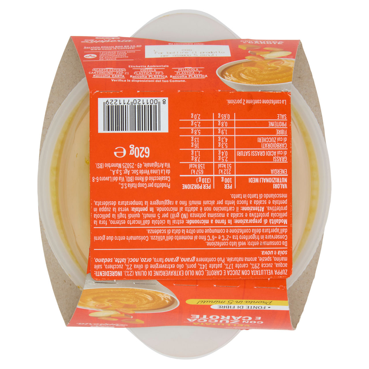 Vellutata con zucca e carote 620 gr - Immagine 21