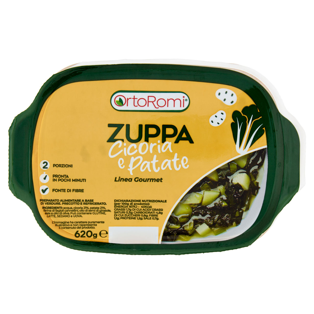 Zuppa di cicoria e patate insal'arte ciot. g 620