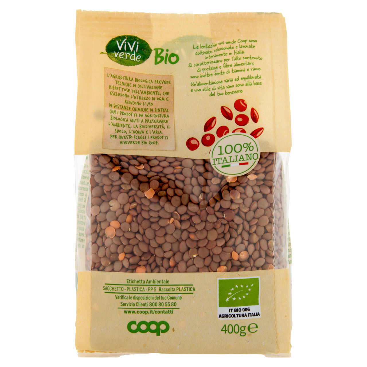 Lenticchie rosse bio 400 gr - Immagine 21