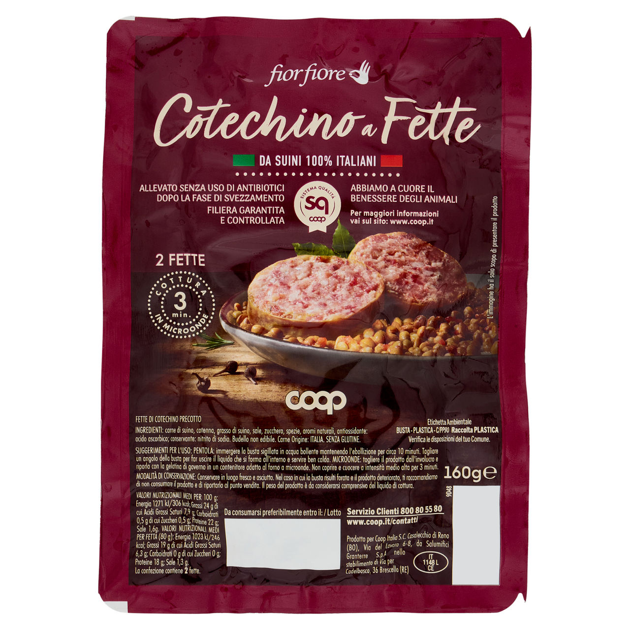 Cotechino a fette 160 gr