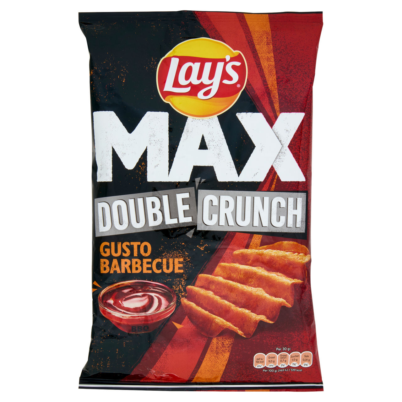 Patatine max double crunch gusto barbecue 110 gr