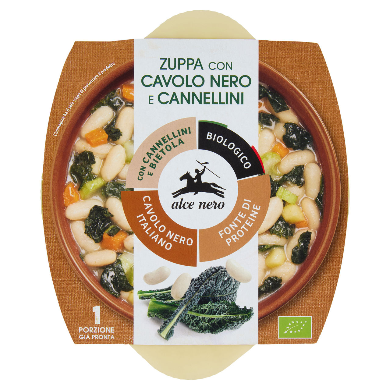 Zuppa con cavolo nero e cannellini bio 350 gr