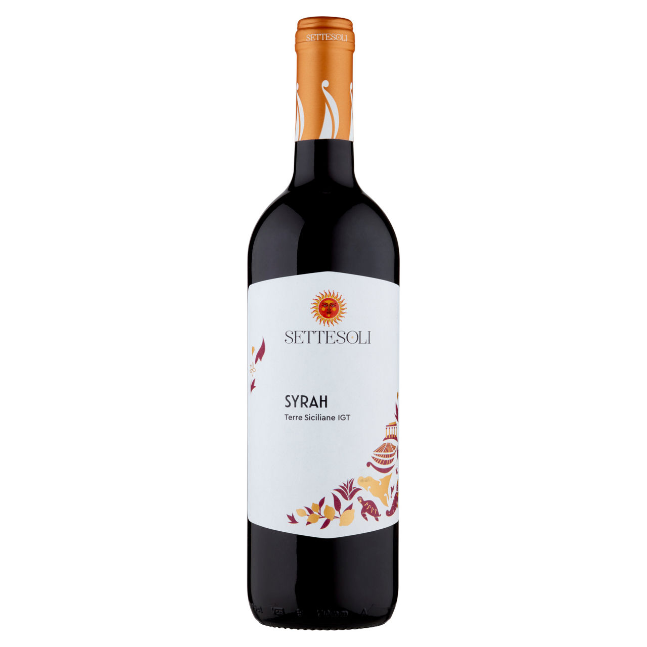 Vino rosso syrah terre siciliane igt 750 ml - Immagine 01