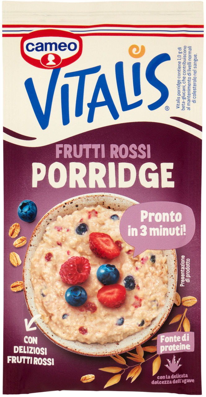 Porridge frutti rossi cameo vitalis g 56