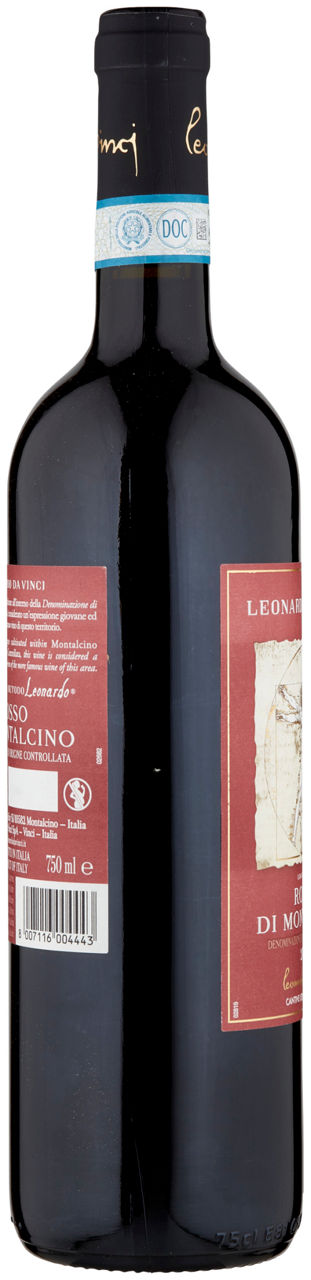 Vino rosso di montalcino doc uomo vitruviano 750 ml - Immagine 11