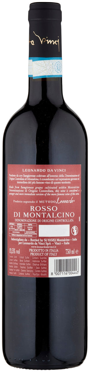 Vino rosso di montalcino doc uomo vitruviano 750 ml - Immagine 21